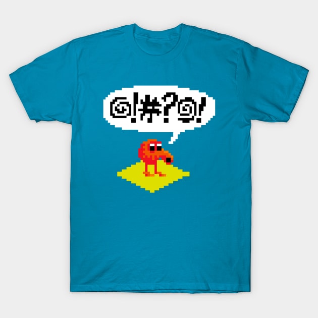 Pixel Q*Bert T-Shirt by demonigote